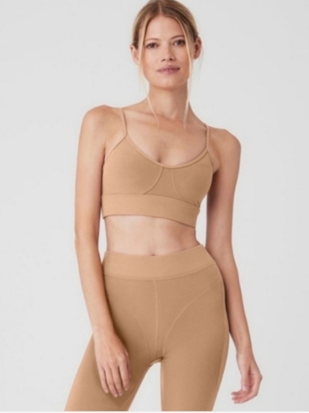 NWT ALO Yoga Toasted Almond AloSoft Set